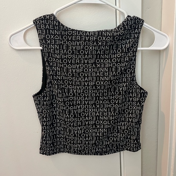 Text Me Top - Black - Picture 3 of 6